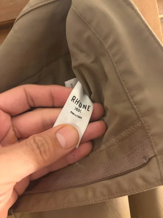 RHONE -Tan Stretch Chino Pants - Picture 4 of 4